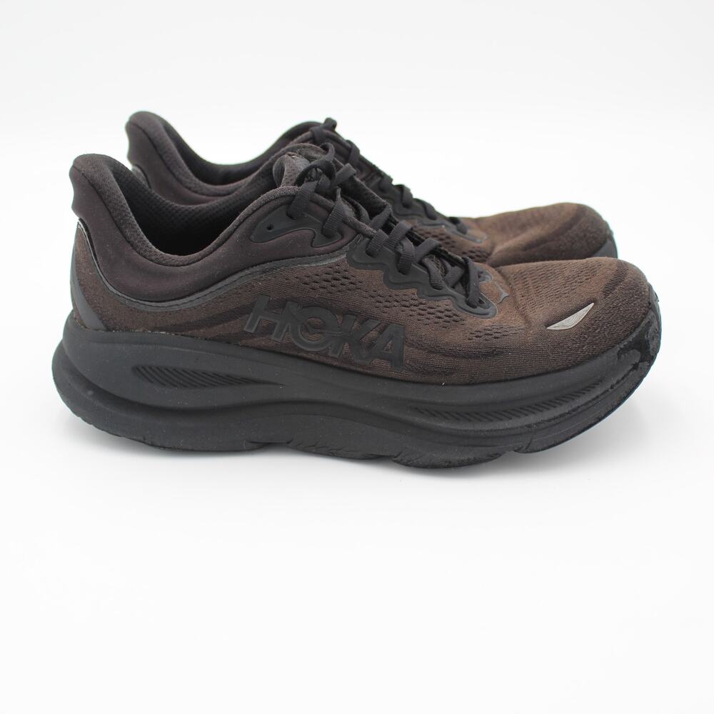 Hoka Bondi 9 Mens 10 2E Wide Black Running Walking Athletic Shoes Outdoor